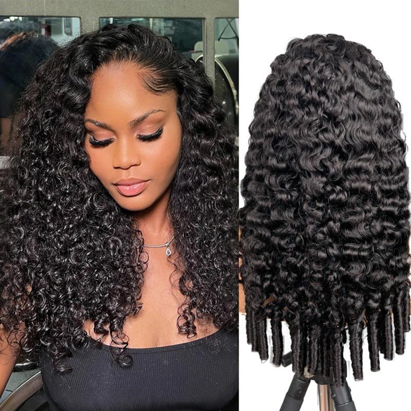 Curly Human Hair Bundles Real Hair Wig