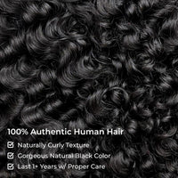 Curly Human Hair Bundles Real Hair Wig