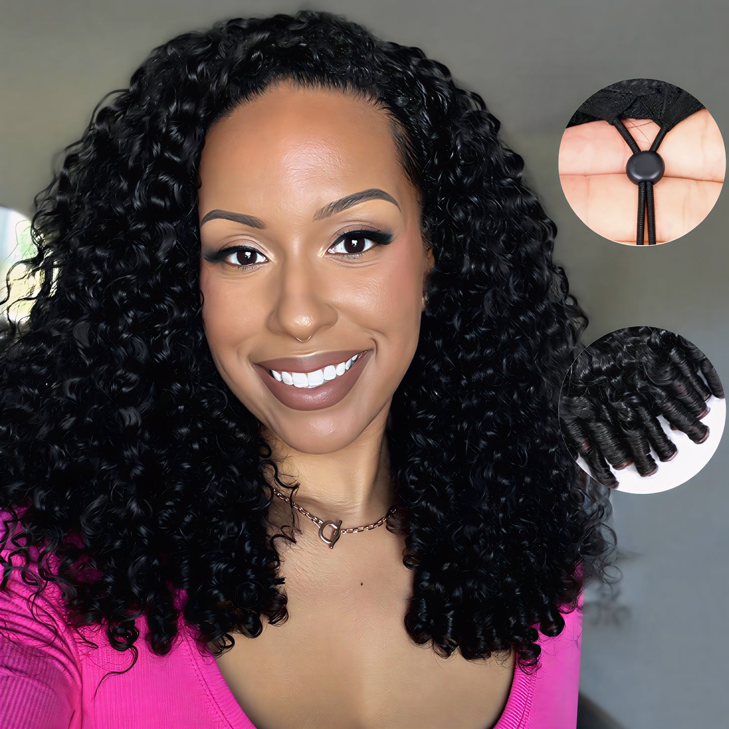 Curly Human Hair Bundles Real Hair Wig