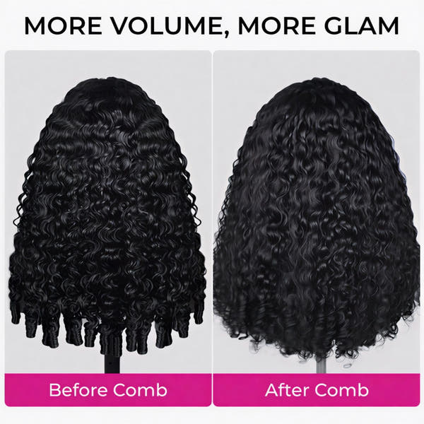 Curly Human Hair Bundles Real Hair Wig